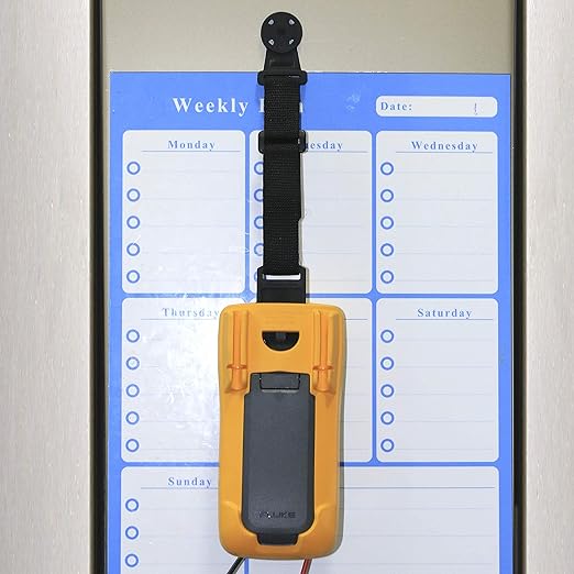 Bobii Hanging Loop Strap Magnet Hanger Kit For Fluke Instruments Multimeter 1 Straps, 1 Clips and Magnetic Hanger