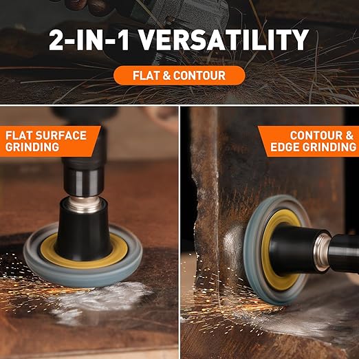10PCS 120 Grit Curved Flap Disc 2 Inch Roll Lock Quick Change Sanding Discs 1pcs 1/4" Holder Surface Grinding Disc for Die Grinder Metal Surface Grind Burr Finish Weld Rust Paint Removal