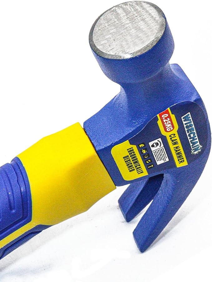 8 oz Professional Small Claw Hammer 45# Steel – Anti-Slip Grip & Nail Starter