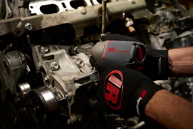Ingersoll Rand 2115QTiMAX 3/8??Drive Air Impact Wrench, Quiet Tool, Lightweight 2.5 lb Design, Powerful Reverse Torque Output Up to 300 ft lbs, 7 Vane Motor, Max Control, Gray