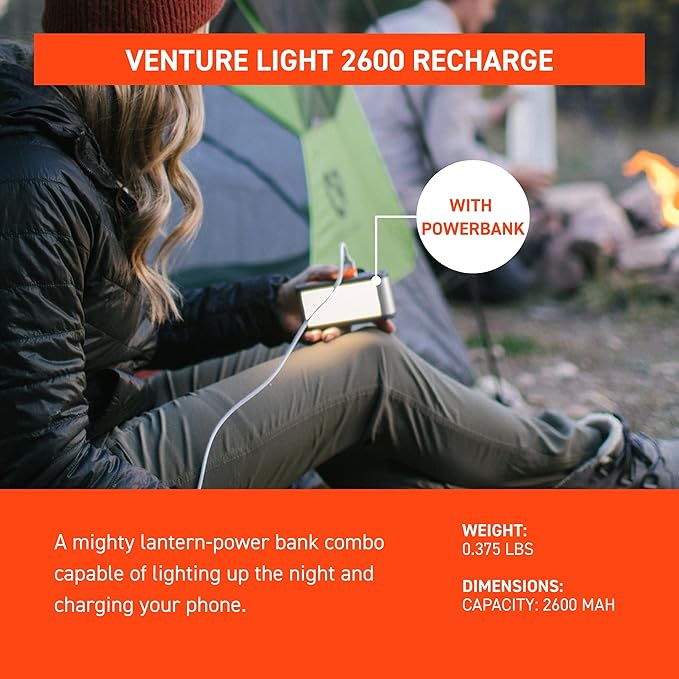 S.O.L. Venture 2600 Rechargeable Light with Power Bank