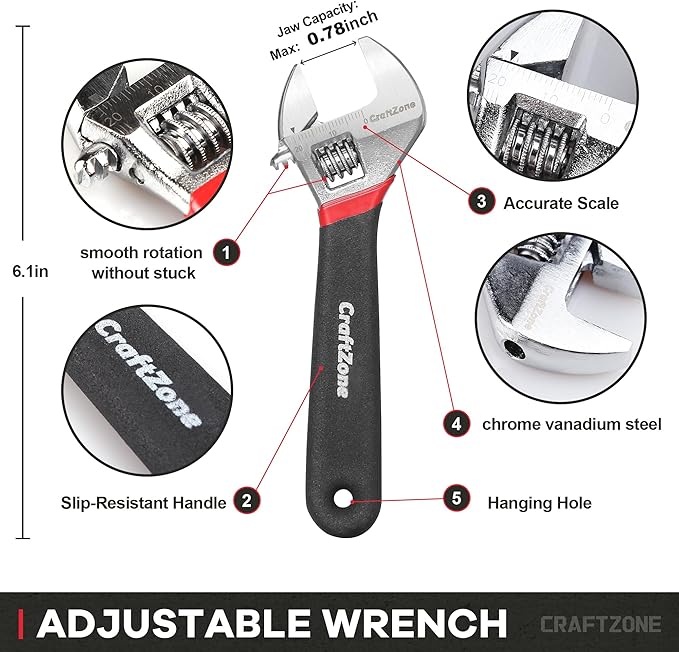 10PC Pliers and Wrench Set with Storage Rack ??Includes Locking | Long Nose | Diagonal Cutter | Groove Joint | Linesman & Mini Plier, Carbon Steel Tool Kit for DIY and Home a Gift for Man