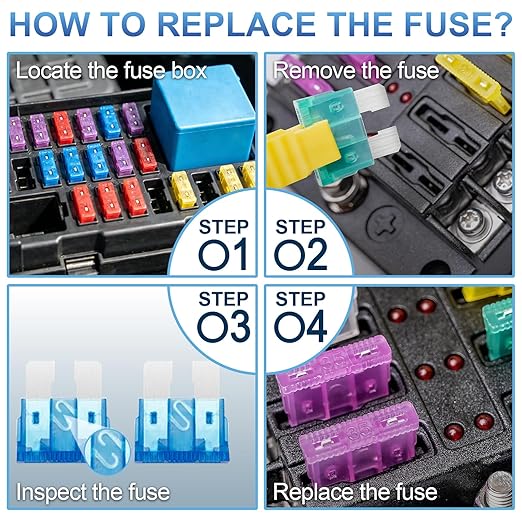 1200PCS Car Fuses Assortment Kit, 520PCS Standard Fuse Kit + 680PCS Mini Fuses + 2 Pullers for Auto/RV/Truck/Motorcycle (2A 3A 5A 7.5A 10A 15A 20A 25A 30A 35A 40A)
