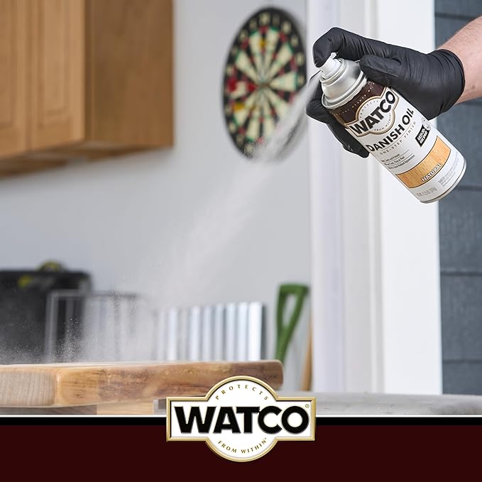 Watco Danish Oil Wood Finish Spray, 11.25 oz, Natural