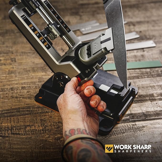 Work Sharp Professional Precision Adjust Elite Set Knife Sharpener value combo bundle with the Guided Field Knife Sharpener