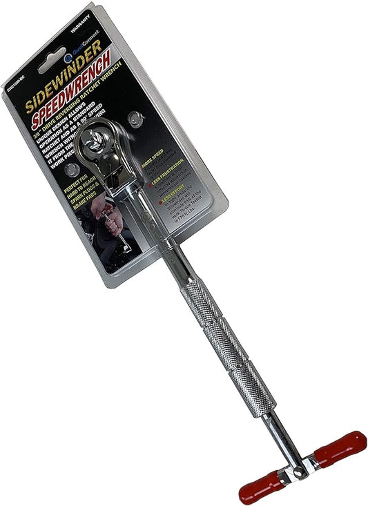 Sidewinder QUALCONNECT® Professional 3/8 inch Drive Reversing Ratchet Speedy Wrench w/Knurled Handle w/U.S. patent no.4907476