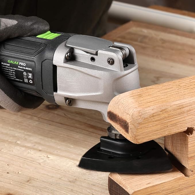 GALAX PRO 2.4Amp 6 Variable Speed Oscillating Multi-Tool Kit with Quick-Lock accessory change, Oscillating Angle:3째, 28pcs Accessories and Carry Bag