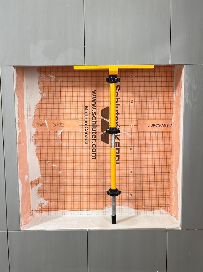 Patented Planum Tile Niche Supporter ??Shower Niche Tiling Tool Kit for Home Remodeling & Construction | Aluminum Support for Installing Ceramic & Porcelain Tile Niche Shelves