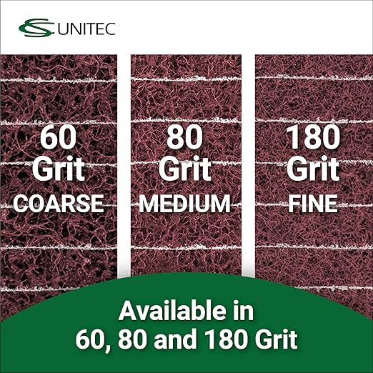 C.S. Unitec PTX Interleaf Combi Wheel | 80 Grit Metal & Wood Finishing Tool Wheel | 4" Diameter x 6" Wide (47322)