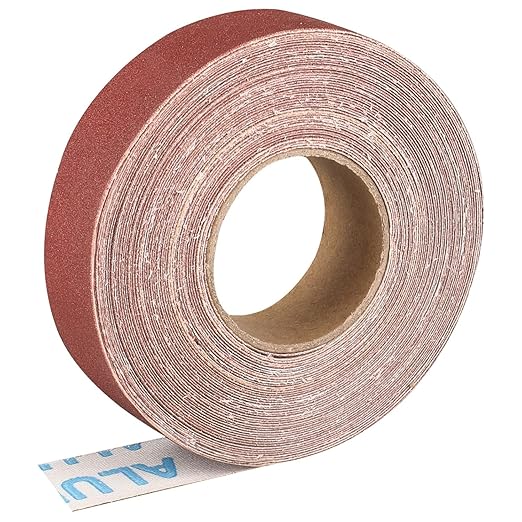 240 Grit Continuous Sandpaper Roll,1" x 32.14 Feet Emery Cloth Roll for Metalworking, Home Improvement, Sanding Automotive Plumbing