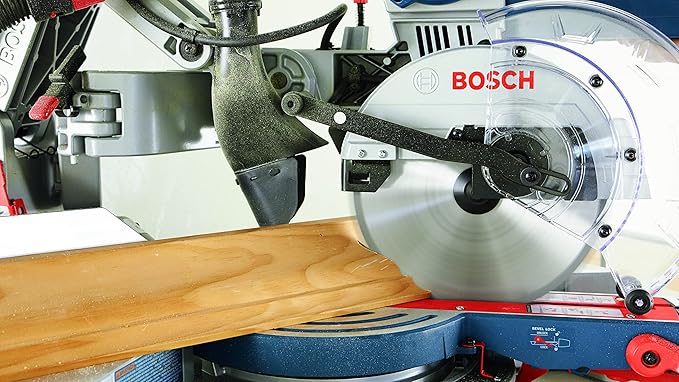 BOSCH CM10GD Compact Miter Saw - 15 Amp Corded 10 Inch Dual-Bevel Sliding Glide Miter Saw with 60-Tooth Carbide Saw Blade