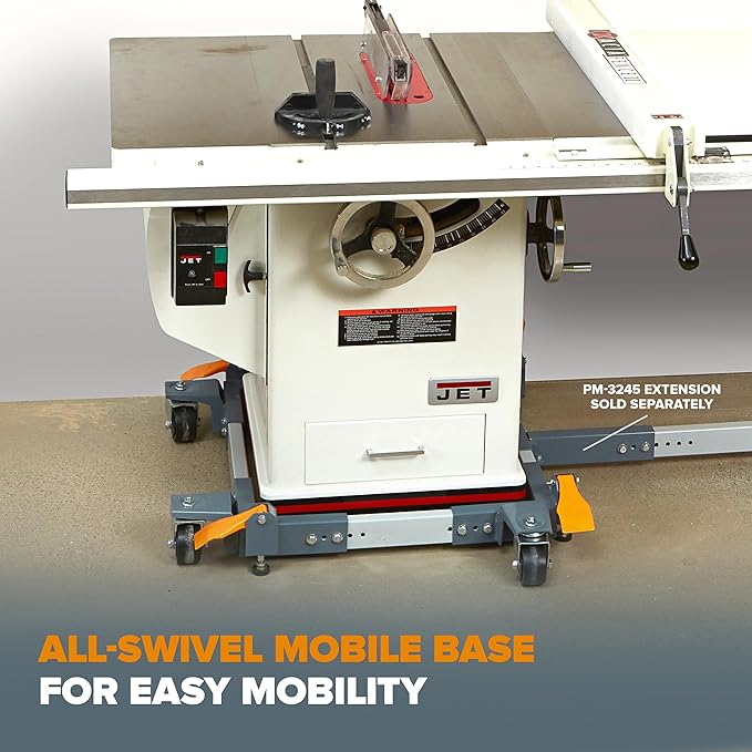 Bora Portamate Mobile Base PM-3550 Industrial Strength with Swivel Wheels – Universal, Super Heavy Duty, Adjustable Rolling Kit, Dolly Roller for Equipment, Power Tools, Machines- 1500 lb Capacity