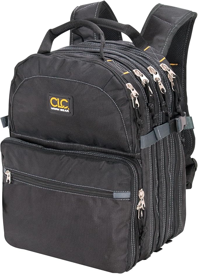 Custom Leathercraft1132 75-Pocket Tool Backpack