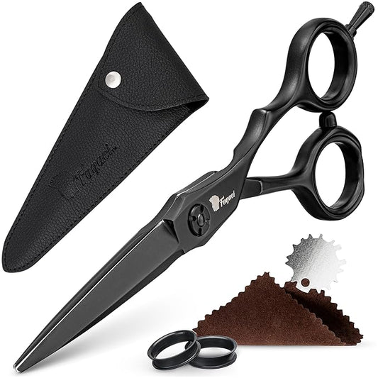 Fagaci Hair Scissors Professional 6??440C Steel for Superior Precision, Extremely Sharp Blades Hair Cutting Scissors for Women & Men, Durable Sharpness Hair Shears for Hair Cutting, Barber Scissors