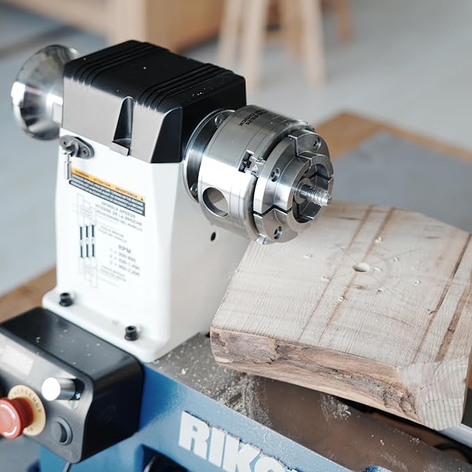 NCK-G3.75 3.75" 4 Jaw Key Self-Centering Chuck, Thread 1"X8TPI, with NCK-3.75Z-DJDD Dovetail Jaws, Wood Screw, Two Nylon Washers, T Handle Allen Key