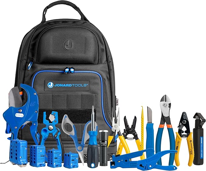 Jonard Tools TK-179B Advanced Backpack Fiber Prep Kit