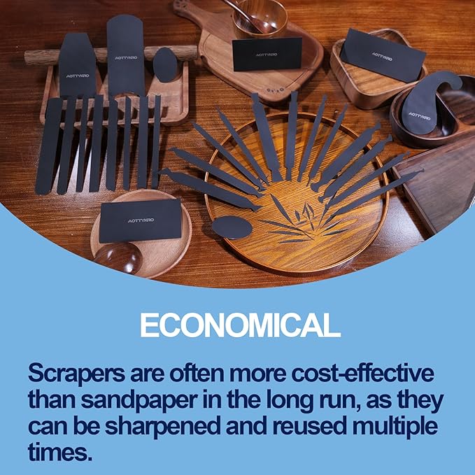 New Cabinet Scraper Cards with 16 shapes,Cabinet Scraper for multi-functional engraving,deburring,polishing,contour sanding,Card Scraper Tool for precision machining and confined spaces