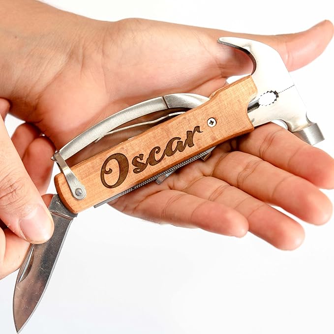 Gifts for Men, Personalized Pocket Knife Men Multitool, Guys Christmas Gift, Engraved Gifts Multitool for Dad, Grandpa, Papa, Custom Unique Mens Gift for Fathers Day, Birthday, Anniversary, Christmas