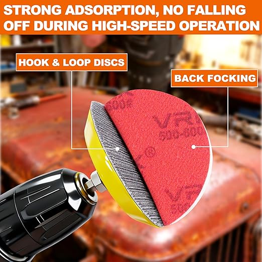 36 Pcs 3 Inch Hook & Loop Sanding Sponge Discs,180 to 3000 Grits Wet Dry Sanding Attachment with 1/4??Round and Hex Shanks for Drill Sanding Grinder Rotary Tools Curved Surface Polishing