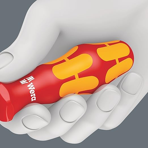 Wera 5104901001 Kraftform Plus 190 i VDE Insulated 5/16" Professional Nutdriver, 5" Shaft Length