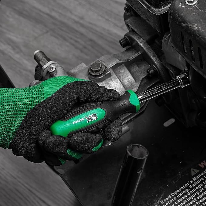 SK 7-Piece Metric Nut Driver Set, 5, 6, 7, 8, 9, 10, 11 mm, Premium CR-V Construction, SureGrip Handle