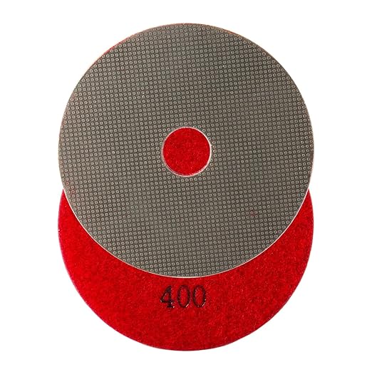 4 Inch Electroplated Diamond Grinding/Polishing Pads Sanding Granite Concrete Glass Metal Stone Grinding Disc(grit 400-1pc)