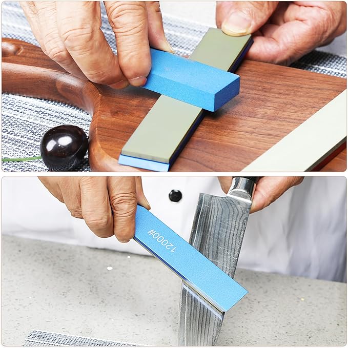 DMD 4-Piece Diamond Sharpening Stone Set Safe Whetstone Set Diamond Grinding Stone Knife Sharpeners Tool Kit for Kitchen Hunting (Resin)