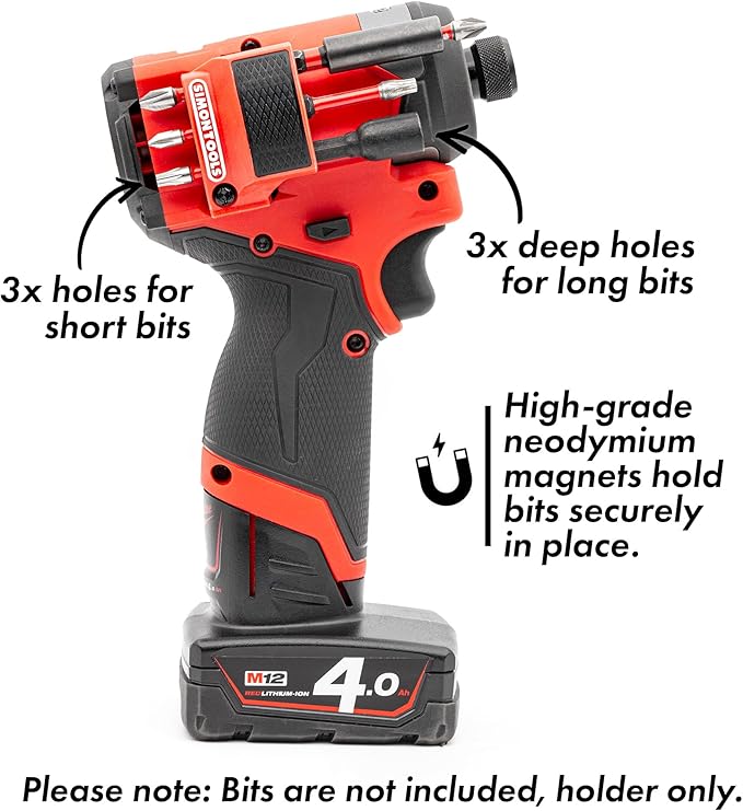 Magnetic Bit Holder for Milwaukee M12 Impact Driver & Drill - Milwaukee Bit Holder for M12