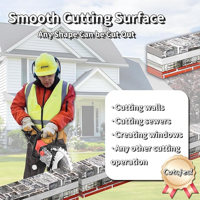 Ring Concrete Cutter Saw, Concrete Saw 20 Inch, 110V Pure Copper Motor with an Intelligent Water Pump for Reinforced Concrete, Ceramic Tiles, Red Brick Walls(220V,Depth of Cut 19.68nch)