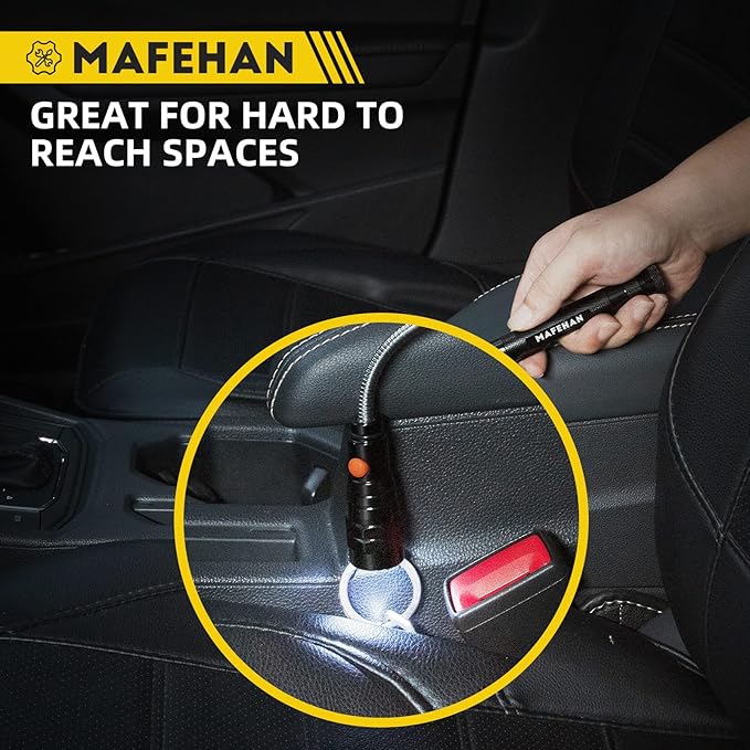 Telescoping Magnetic Pickup Tool with Extendable Flashlight, Unique Mens Gifts for Dad, Husband, Grandpa & Boyfriend ??Christmas Gifts, Stocking Stuffers, White Elephant Gifts
