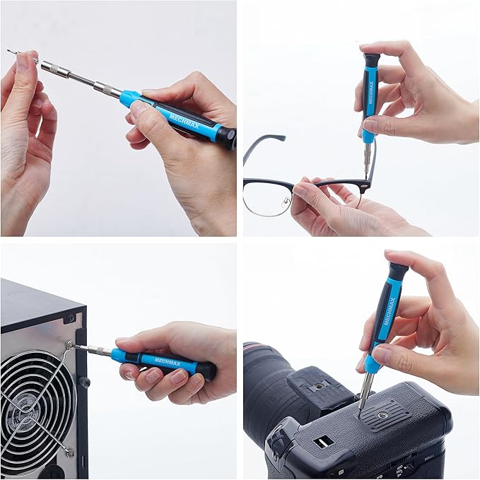 68-Piece MECHMAX Ratcheting Screwdriver Set - Magnetic Bit Driver Kit with Sockets & Precision Tools in Impact Case. Essential for Home, Auto, Electronics & DIY Gifts