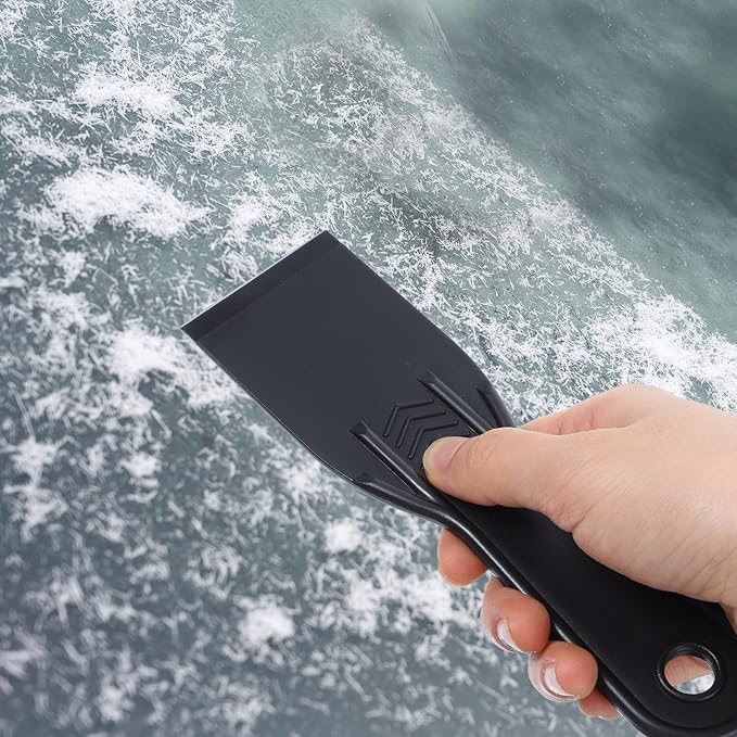 7 PCS Plastic Putty Knife, Flexible Plastic Scraper Tool Spackle knifes for Spackling, Painting, and Repairing Walls, Black Putty Knife Scraper