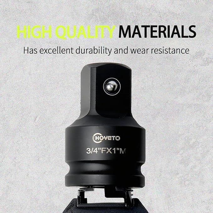 3/4" to 1" Heavy-Duty Impact Adapter | Cr-V Steel | Professional Rotation Converter for Industrial Applications