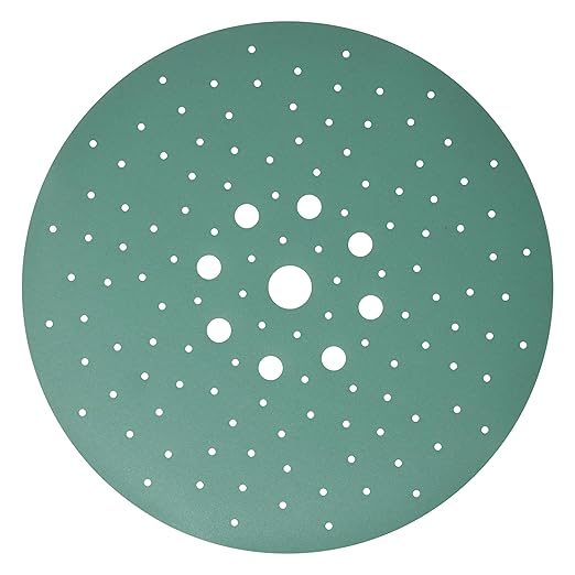 Serious Grit - 225mm 9-Hole 320 Grit Drywall Sanding Discs - Fits Festool Planex LHS 225 Sanders - Heavy-Duty Hook & Loop Film Abrasives - Dust-Free Multi-Hole Drywall Sander Sandpaper - 25 Pack