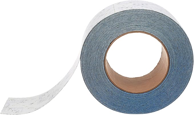 3M Hookit Blue Abrasive Sheet Roll, 36187, Multi-Hole, 2.75 in x 13 yd, 80+ Grade, Automotive Sanding Roll Sandpaper for Coating Removal, Body Repair, Auto Sanding