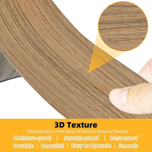 GSCIT Club Wood Grain Repair Tape, 24 inch X 25ft Self Adhesive Natural Walnut Grain Repair Patch for Tables, Chairs, Baseboards, Doors, Windows, Floors, Handicraft DIY.