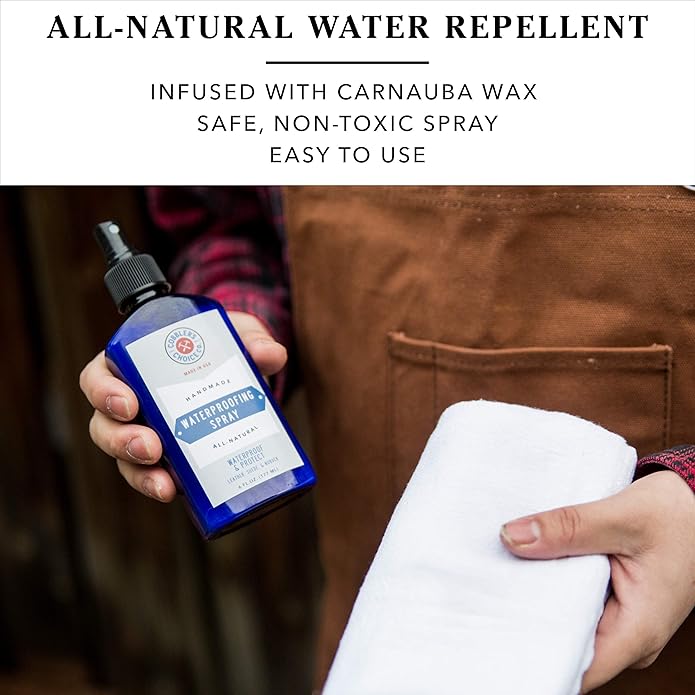 Cobbler's Choice All-Natural Waterproofing Spray - Leather Protector - Easy Spray Application