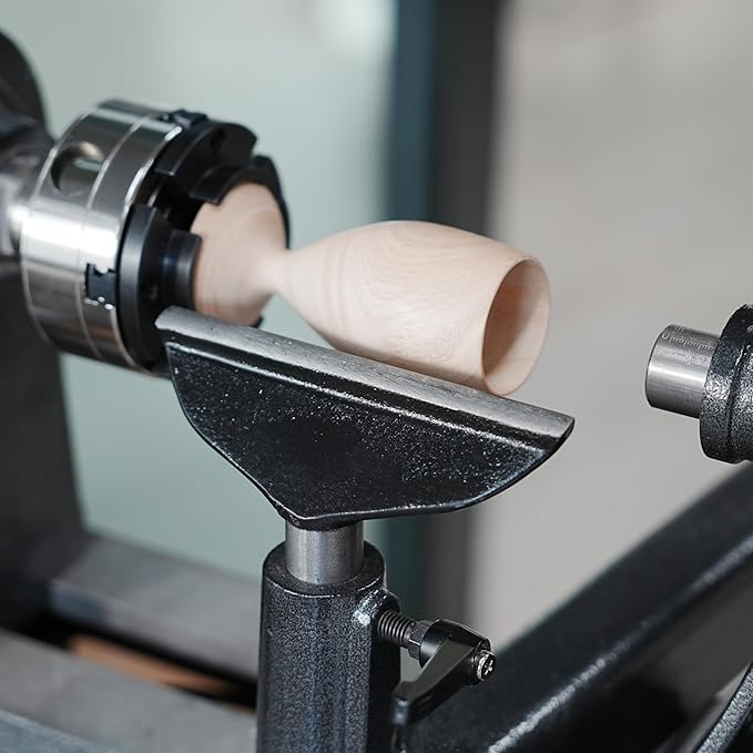 Integrated 6" Tool Rest with 1"(25.4mm) Post with Length 80mm for WoodTurning Lathes.
