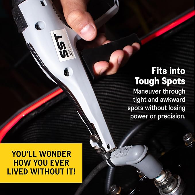 SST - Zip Tie Gun - Maneuver Through Tight & Awkward Spots With Precision - Compatible With All Standard Zip Tie Sizes - Exact Level of Tension - Securely Tighten & Trim Cleanly - Designed in the USA