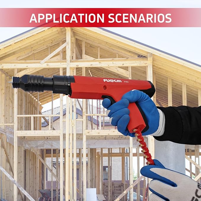 Low Velocity Powder Actuated Tool FV-701, Semi-Automatic .27 cal with built in power indicator and Silencer