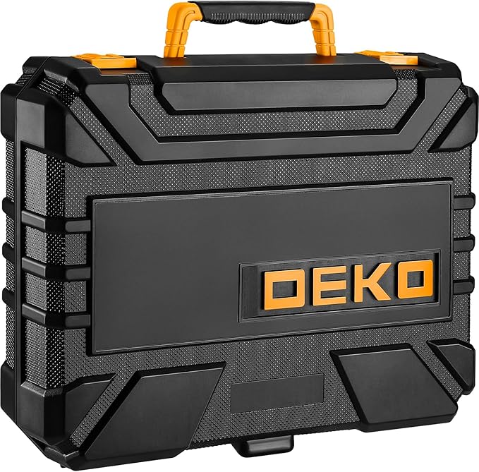 DEKOPRO Tool Set竊숿ool Kit with 8V Cordless Drill,Tool Box with Drill,Hand Drill Set for Men & Women,Home Tool Kits for House Repair,Handyman,DIY 126 Piece