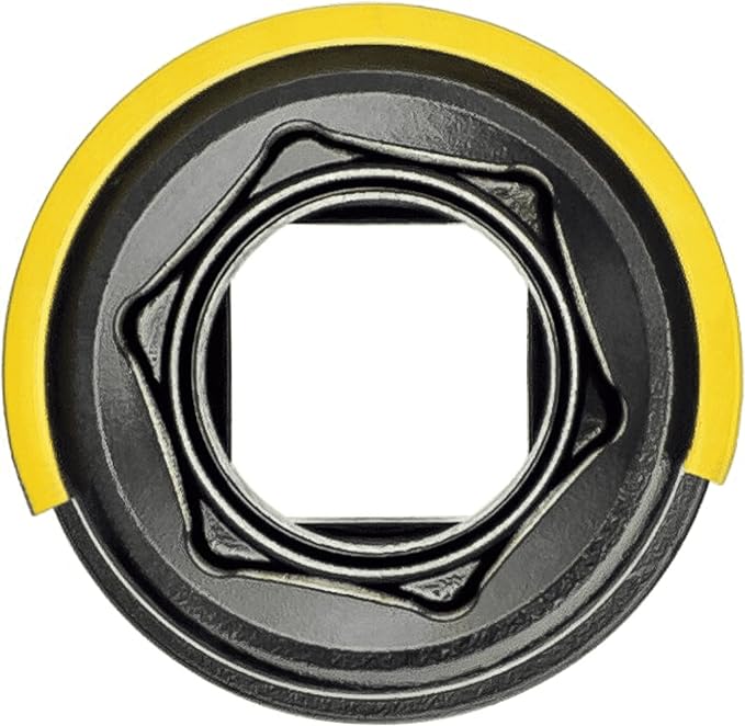 HAZET Impact and Machine Wrench Socket 903SLG-19 I Drive: 1/2 Inch I Width Across Flats: 19mm/0.75 Inches I For Gentle Wheel Mounting and Demounting