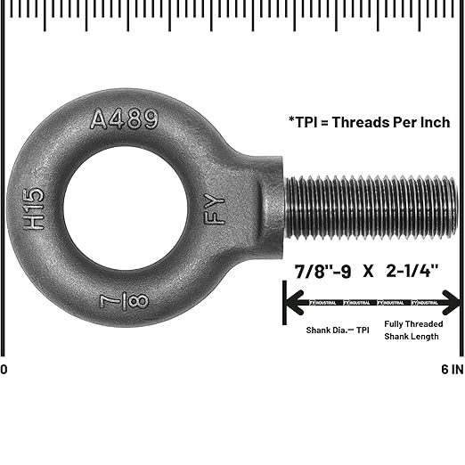 Lifting Shoulder Eye Bolt 7/8"-9 X 2-1/4"