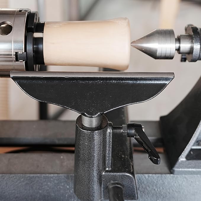Integrated 8" Tool Rest with 1"(25.4mm) Post with Length 80mm for WoodTurning Lathes.