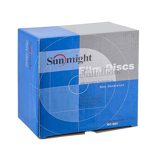 Sunmight Film Grip No Hole 6 Inch Sanding Discs - 150 Grit, Premium Aluminum Oxide - Strong Film Backing for Automotive, Marine, Wood & Metal Applications - Excellent Cutting and Long Life (50 Pcs)