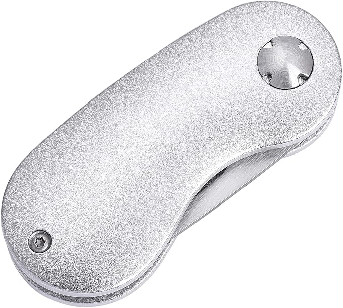 Mile High Life Golf Divot Repair Tool, All Metal Foldable Divot Tool with Pop-up Button & Magnetic Ball Marker