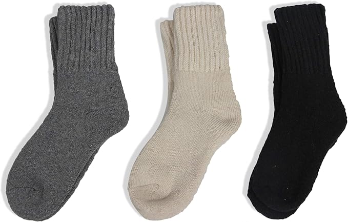 BomKinta Boot Socks for Women Winter Solid Thick Warm Socks Cozy Crew Socks Christmas Gift