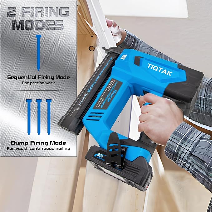 Brad Nailer Cordless, 18 GA Nail Gun Battery Powered, 3400 Nails per Charge, Super-long Runtime,Drives 3/8" to 1-1/4" Nails