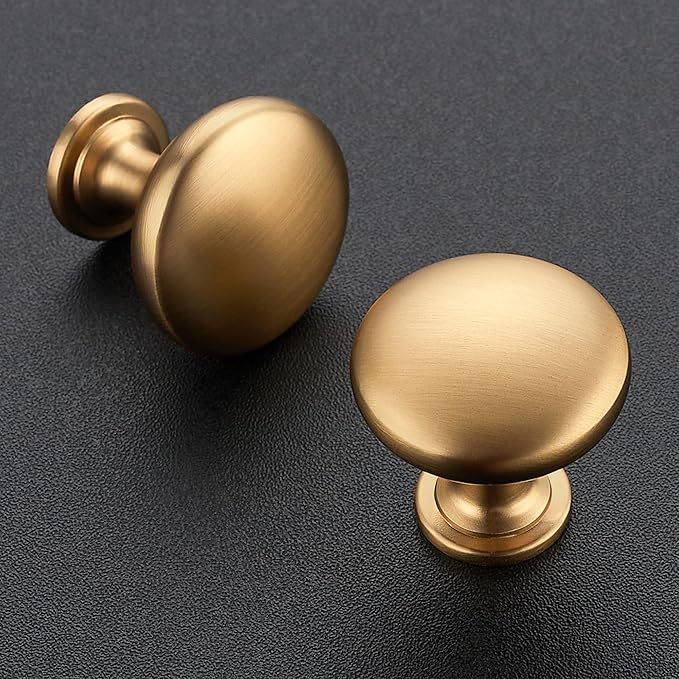 Ravinte 25 Pack Kitchen Cabinet Knobs Dresser Knobs Drawer Champagne Bronze Drawer Pulls Door Handles for Cupboard and Dresser