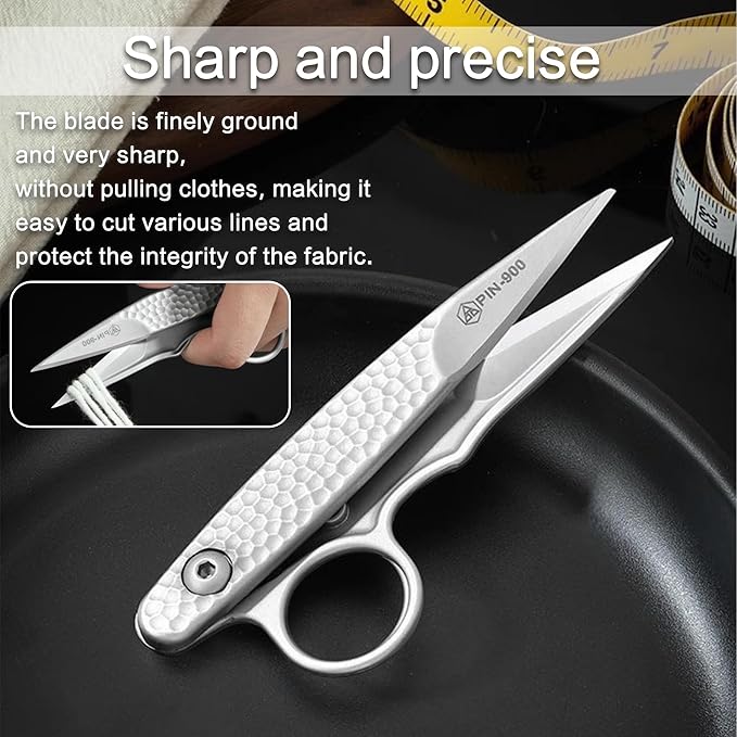 2025 New Upgrade Sewing Scissors, Stainless Steel Premium Tailor Scissors, Microcrystalline Steel Shears竊똖hread Snips Trimming Nipper for Gift Wrapping Yarn, Sewing Supplies